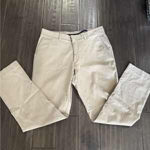 Tommy Hilfiger slim fit stretch pants beige 34w 32L